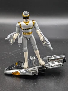 Power Rangers In Space Silver Ranger und Galaxy Glider mit Ausrüstung - Bild 1 von 2