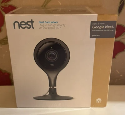Google Nest Cam Indoor Security Camera Black NC1102GB NEW & SEALED - Image 1 of 4