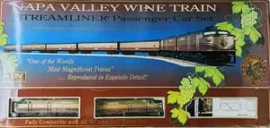 K-Line Spur O Napa Valley Wine Train Streamliner Personenwagen-Set - NOB - Bild 1 von 4
