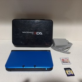 Nintendo 3DS XL Handheld Console - Blue/Black Bundle Tested Working. No Stylus