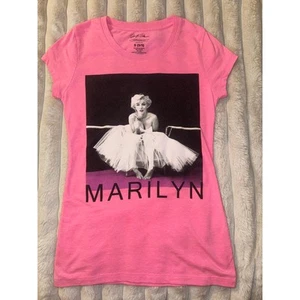 Marilyn Monroe Youth T- Shirt Pink Marilyn Monroe  Size S - Picture 1 of 4