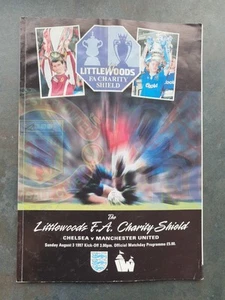 1997 FA Charity Shield Programme Manchester United v Chelsea - Picture 1 of 11