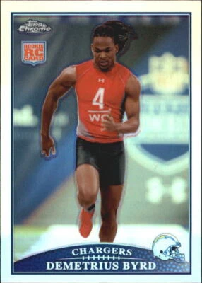 2009 Topps Chrome Refractors #TC142 Demetrius Byrd Rookie RC Card - Image 1 of 2