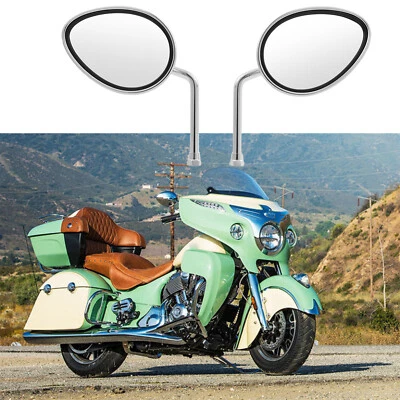 铬合金摩托车后视镜适用于印度童子军 Sixty Bobber ABS 2019-2022 — 第 1/4 张图片