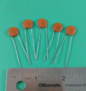 LOTE DE 5 CONDENSADORES MALLORY KCK GP227 .0072uF 1KV 10% Y5P - Imagen 1 de 3