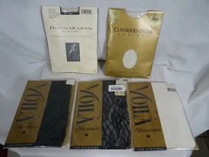 Vintage Pantyhose Donna Karan Tweed, Viola & Classiques Entier Hosiery 5 pcs - Picture 1 of 12
