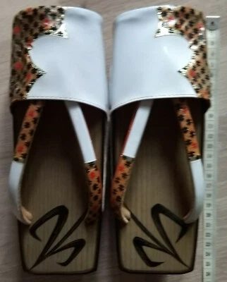 Geta Sandalen Schuhe Japan Kimono Accessoire Regenschutz selten - Bild 1 von 4