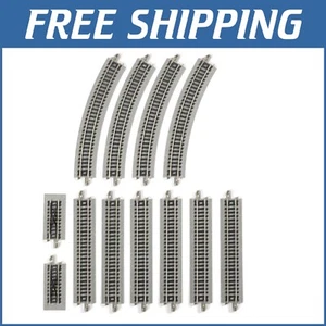 Complete HO Scale Auto-Reversing Track Set with Nickel Silver Rail - 14.63" Size - Picture 1 of 7