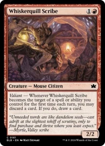 MTG (x4) Whiskerquill Scribe (x4) Playset (Bloomburrow C#161) NM/LP - Picture 1 of 1