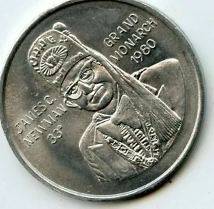Karneval Doubloon Farhad Grotte 1980 Aluminiumoxid - Bild 1 von 2