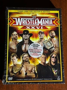 WWE - Wrestlemania XXVI (DVD, 2010, 3-Disc Set, Collectors Edition) ***SEALED*** - Imagen 1 de 4
