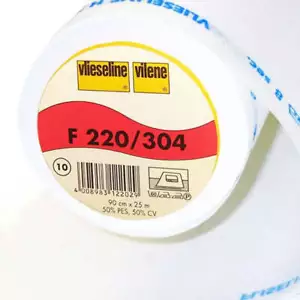 Recycled Mid-Light Weight Vlieseline F220/304 iron on interfacing white per 1m - Picture 1 of 1