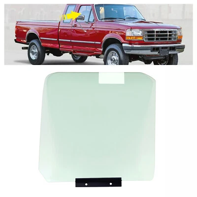 For Ford F-150 F-250 F-350 Bronco 87-97 Door Window Glass Front Passenger Side - Image 1 of 4