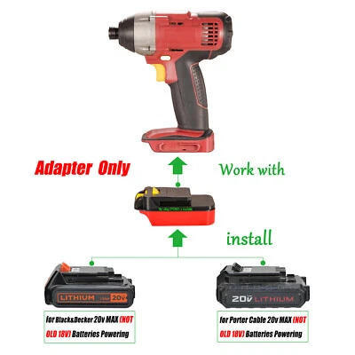 for CHICAGO ELECTRIC 18v Tools To for Porter Cable/Black&Decker 20v MAX Battery