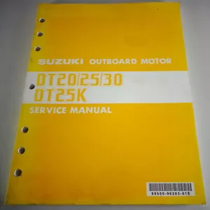 Officina/Manuale di Servizio Suzuki Fuoribordo Motore DT20/25/28 Stampata 01/ - Foto 1 di 3