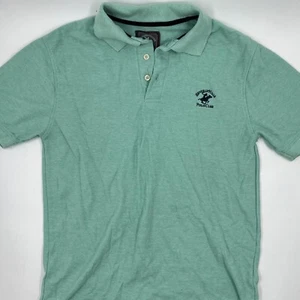 US Polo Assn Mens Short Sleeve Polo Shirt Green Size S Logo Cotton Stretch - Picture 1 of 9