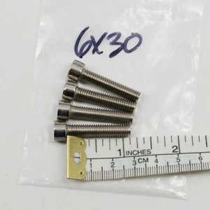 Center Cap Mounting Bolt Screw 6mm X 30mm Allen Head (4 Pcs) - Picture 1 of 1
