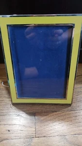 Pre-owned Kate Spade Lenox Photo Picture Frame Yellow Silver - Picture 1 of 5