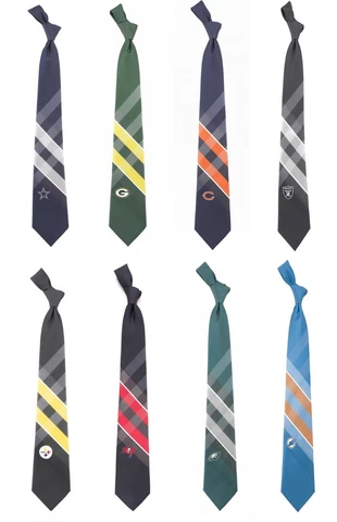 NFL Football - Men's Grid Necktie - Pick Your Team Cover