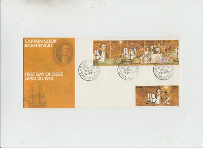 Australia 1970 FDC  Cook Bicentenary issue   good condition - Image 1 of 2
