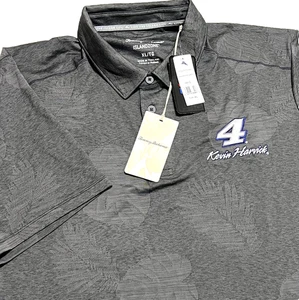 Tommy Bahama IslandZone Polo Men's XL Gray Kevin Harvick #4 NASCAR Performance - Picture 1 of 12