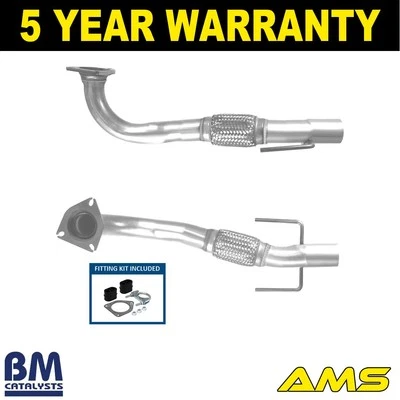 Tubulação de escape central frontal BM + kit de encaixe compatível com Saab 9-3 2002-2015 2.0 32016351 - Imagem 1 de 4