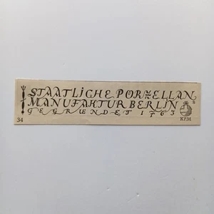 1930 KPM Staatliche Porcellana Manifattura Berlino Pubblicità Advertising - Foto 1 di 1