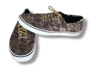 RARE Vans Duck Camouflage Lo Hiker Sneakers Green Olive Mens 9.5/Woman 11 - Picture 1 of 12