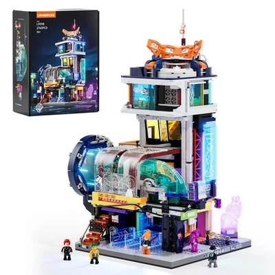 Lumibricks / Funwhole Cyberpunk Neoncity - L9098 Floating Train Station