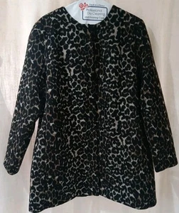 Nine West Leopard Woman's XL Gold Front Zipper Just Had This Jacket Dry Cleane - Picture 1 of 16