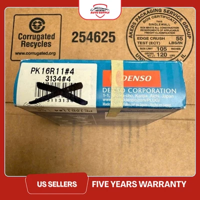 (CANTIDAD 4) Bujía doble platino DENSO 3134 PK16R11 para Toyota Yaris 2016 Foto 1 de 2