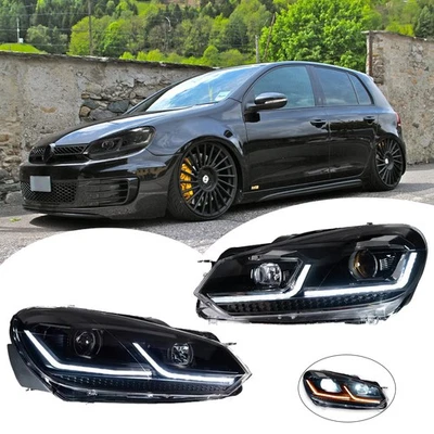 Für VW Golf VI MK6 2010 2011 2012 2013 2014 LED-Scheinwerfer DRL Headlight - Bild 1 von 4