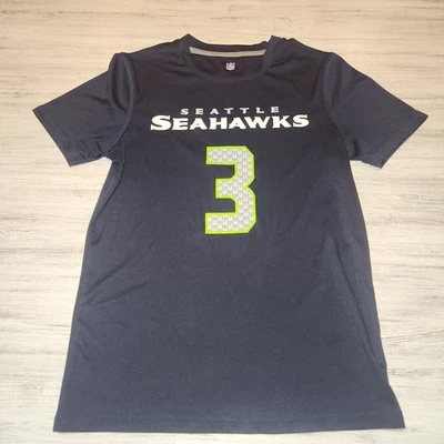 NFL Seattle Seahawks Wilson #3 Camisa Azul Marino Juvenil Talla M 10/12 A3 Foto 1 de 4
