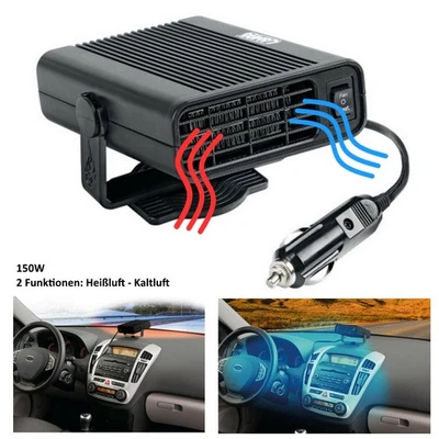 Fahrzeugheizung Ventilator Heizlüfter 12V Entfroster 150W KFZ Auto Camping - Bild 1 von 4