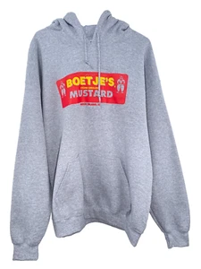 Boetje's Mustard Rock Island Illinois Hoodie Sweatshirt Sweater New - Picture 1 of 7