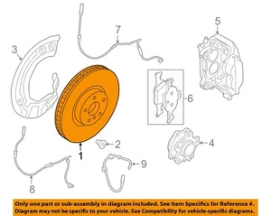 BMW OEM 17-23 530e xDrive Front Suspension Brake Components-Rotor 34108853555 - Picture 1 of 2