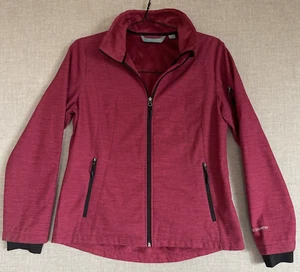 Free Country Women's Med Red Softshell Zip Jacket Faux Fur Lined Poly Spandex - Bild 1 von 23