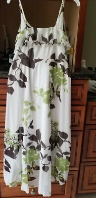 Vestido Speechless Niñas Talla M Sin Mangas Formal Color Blanco/Marrón/Verde Foto 1 de 3