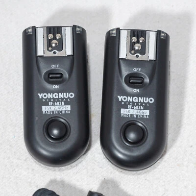 Yongnuo RF-603N x2 2.4G Wireless Remote Controller Trigger for Nikon N10 Pin - Image 1 of 4