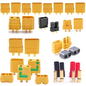 50 Pairs Amass XT90 XT30U XT60 XT150 Connector Plugs Gold Plated Copper T-Plug - Picture 1 of 25