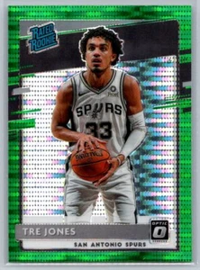 2020 Donruss Optic #188 Tre Jones Green Pulsar RC - Picture 1 of 2
