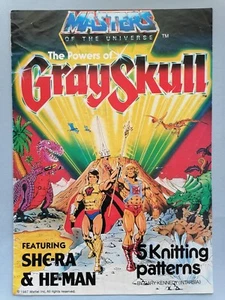 GRAYSKULL Intarsia Knitting Pattern, 5 designs, 24-44" - GARY KENNEDY - Picture 1 of 2