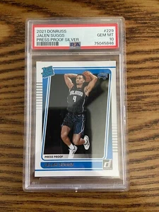 PSA 10 2021 Donruss Jalen Suggs #229 Rated Rookie Card Silver Press Proof - Picture 1 of 2