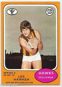 1973 A Scanlens (25) Les HAWKEN Hawthorn :: - Bild 1 von 1