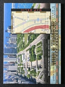 Millennium Park World Traveler Map Reliques 2018 Upper Deck Goodwin Champions Rare - Photo 1 sur 2