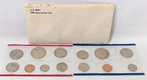 Vintage 1981 United States US Mint Uncirculated D & P Coin Set Envelope CG24 - Picture 1 of 6