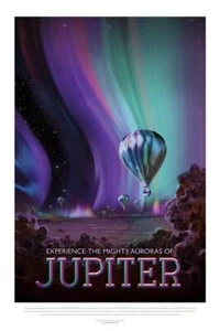 Poster - NASA Jupiter, Retro Space Travel Tourism Ad, 4 Size, Imagekind - Picture 1 of 21