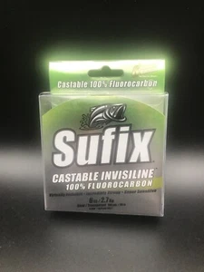 Sufix Castable Invisiline Fluorocarbon 6Lb 100Yds Clear 680-906C Brandneu - Bild 1 von 2
