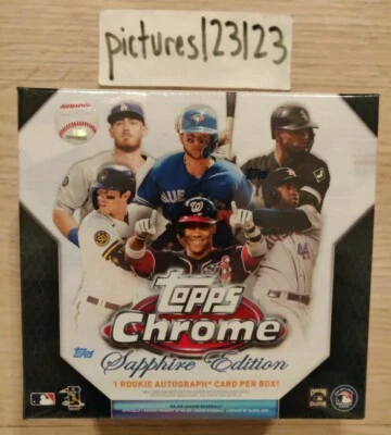 Topps 2020 Chrome Sapphire Edition Baseball Hobby Box - Image 1 of 4