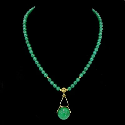 OPERHAUS traumhafte Smaragd-Kette Halskette Collier mit Anhänger neu RS0093 - Bild 1 von 3